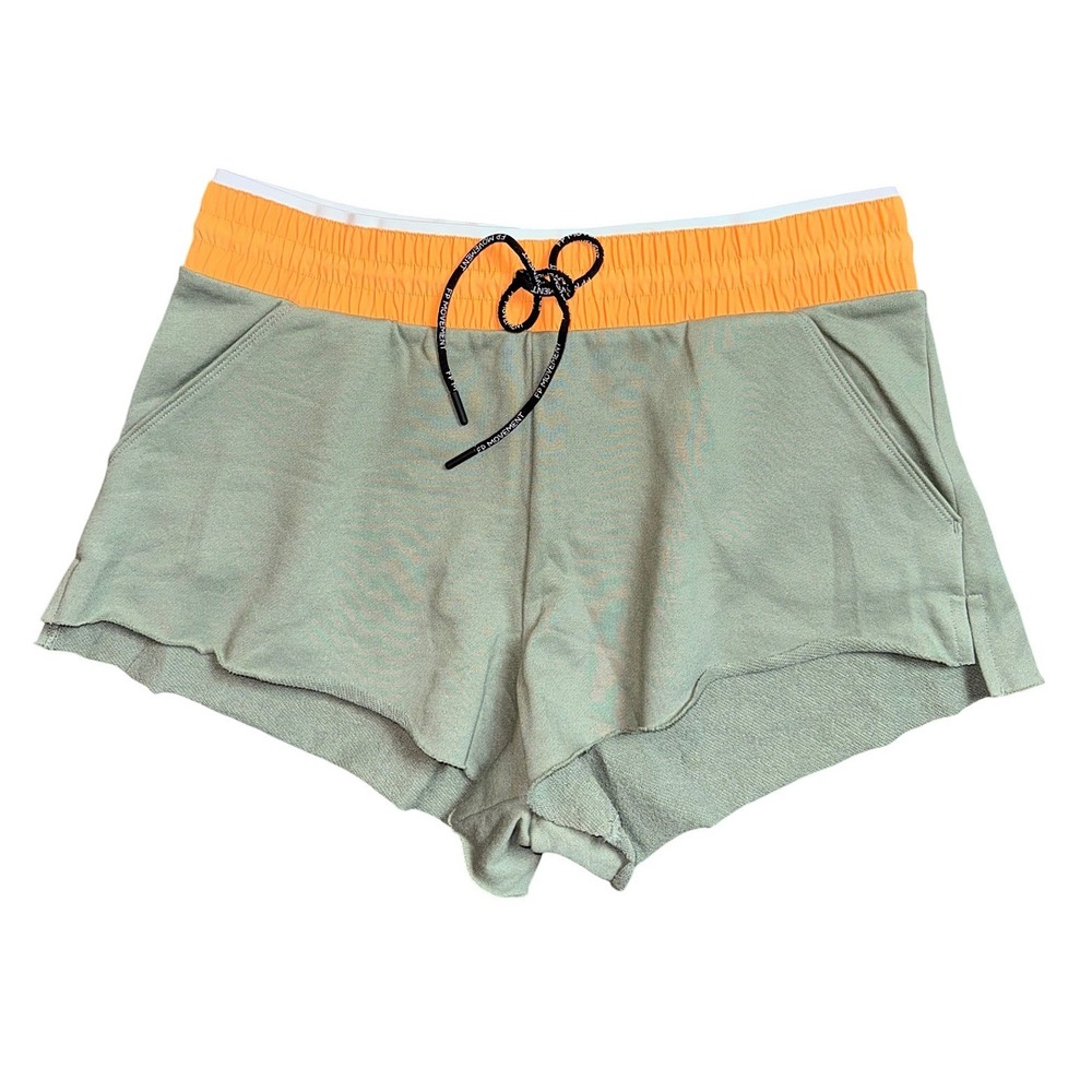 FP Movement Free People Sage Stone Light Green Sweat Shorts XL OB2113431